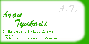 aron tyukodi business card